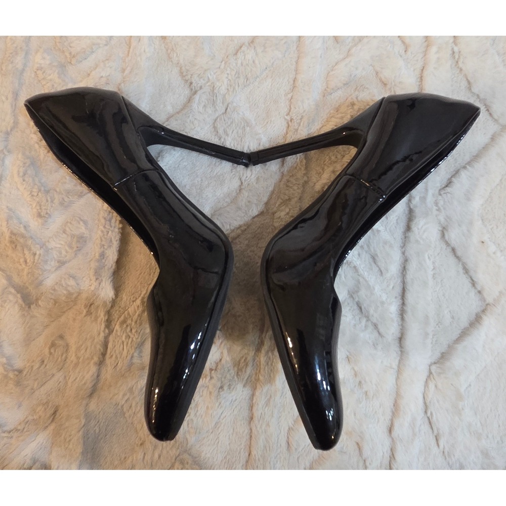 Black Patent Pointed Toe Stiletto‎ Pumps High Heels Womens Size 8.5 - Picture 5 of 11